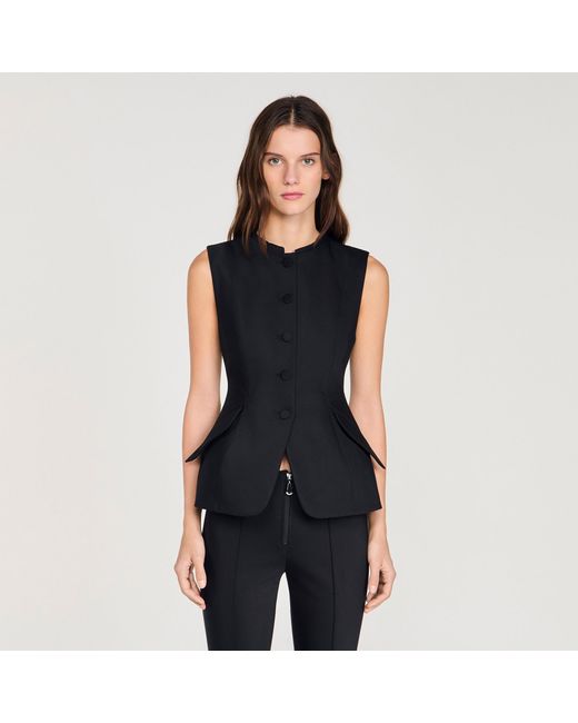 Sandro Blue Peplum Jacket
