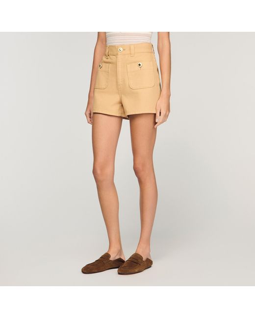 Sandro Natural Denim Shorts