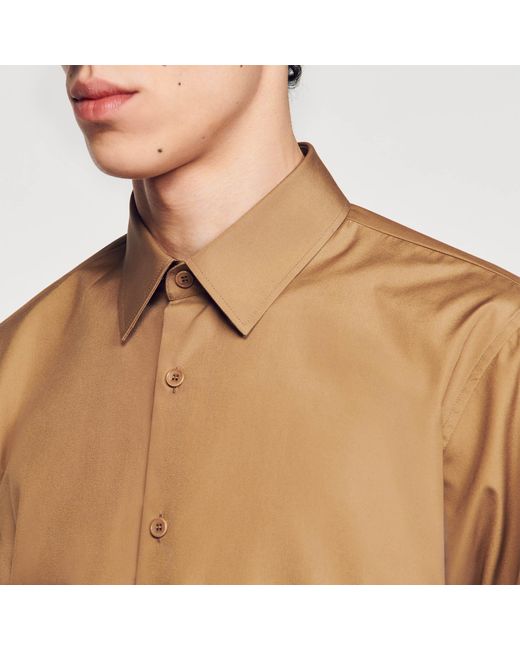 Sandro Natural Long-Sleeved Shirt for men