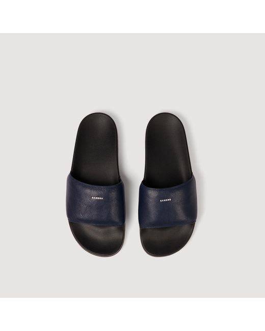 Sandro Multicolor Grained Leather Sandals for men