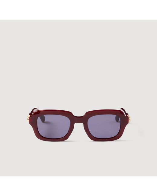 Sandro Purple Logo Detail Sunglasses
