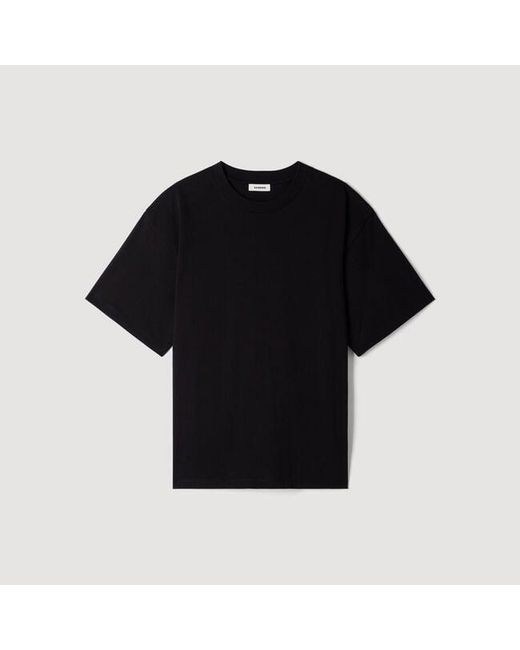 Sandro Blue Oversized T-Shirt for men