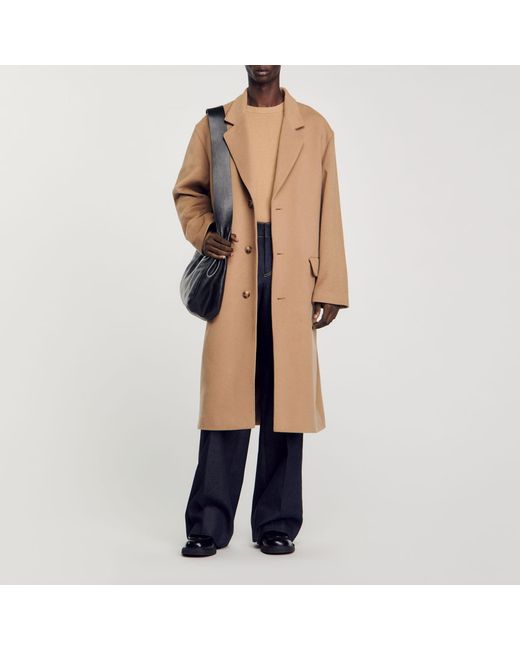 Sandro Natural Oversized Coat for men