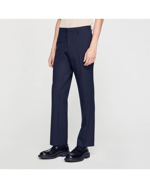 Sandro Blue Suit Trousers for men