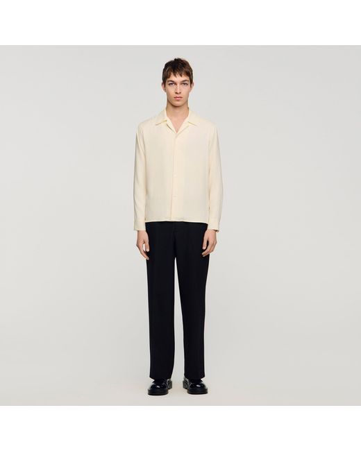 Sandro Blue Loose-Fit Shirt for men