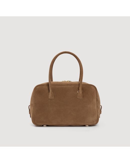 Sandro Brown Ezmeh Suede Bag