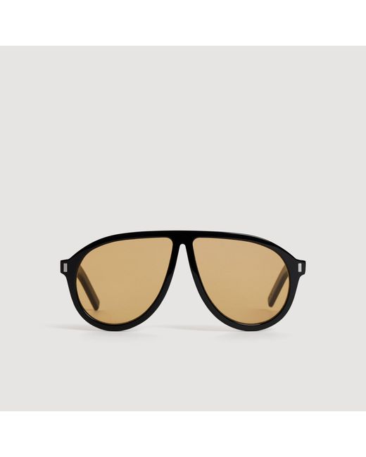 Sandro Black Acetate Sunglasses for men