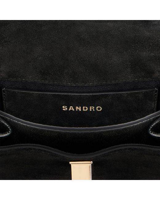Sandro Black Mini Mambo Suede Bag