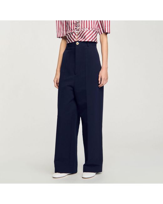 Pantalon de costume Sandro en coloris Blue