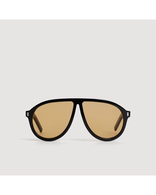 Sandro Black Acetate Sunglasses for men