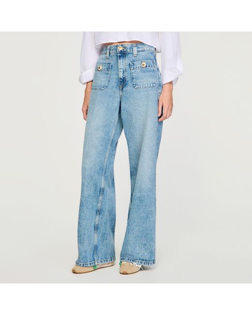 Sandro Blue Faded Jeans