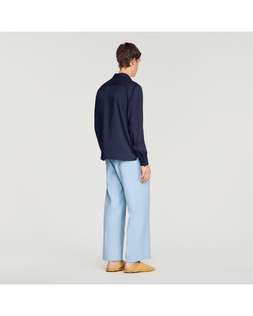Sandro Blue Floaty Shirt for men