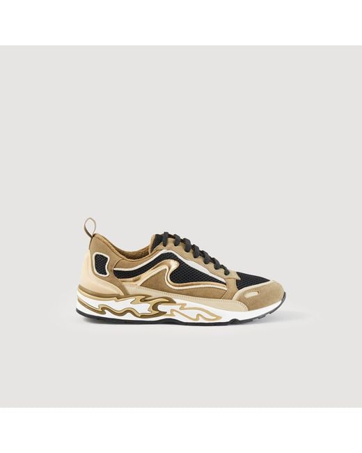 Sandro Multicolor Flame Trainers