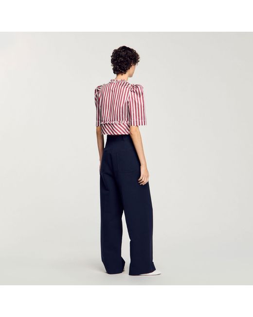 Pantalon de costume Sandro en coloris Blue