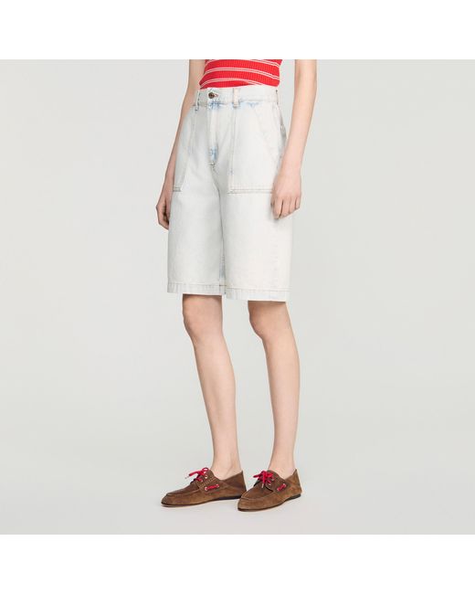 Sandro Brown Suede Lace-Up Boat Shoes