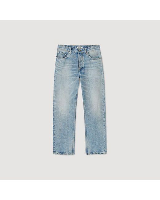 Sandro Blue Regular Jeans for men