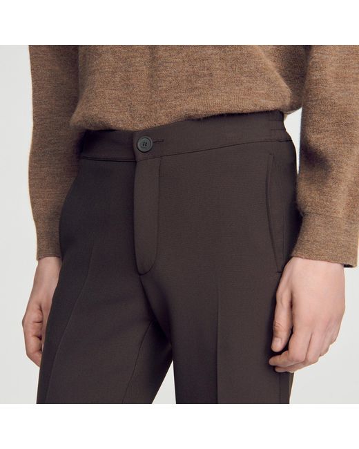 Sandro Blue Jersey Trousers for men