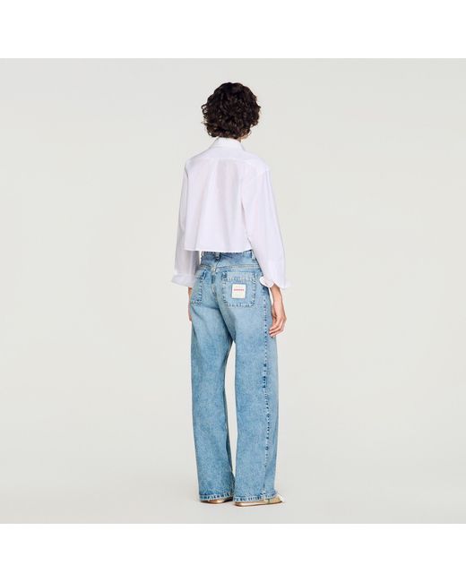 Sandro Blue Faded Jeans
