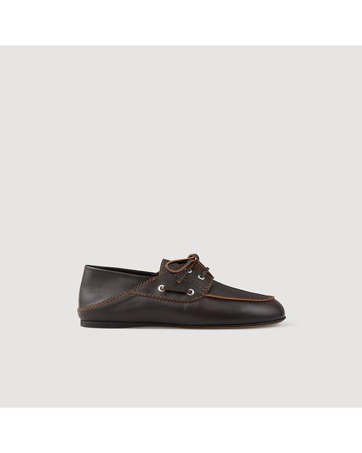 Sandro Black Leather Loafers