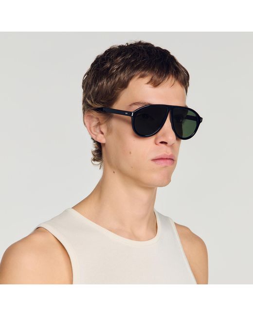 Sandro Green Acetate Sunglasses for men