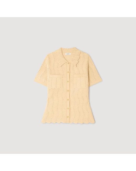 Sandro Natural Strass Cardigan