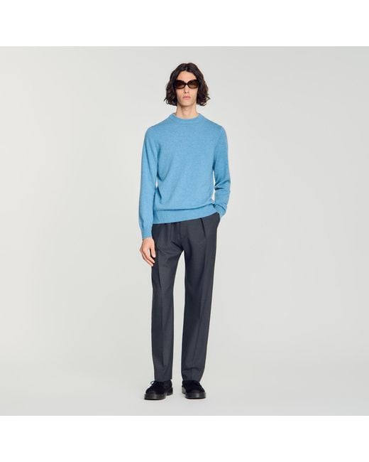 Pull en cachemire Sandro pour homme en coloris Blue