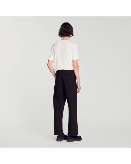 Sandro Brown Barrel Jeans for men
