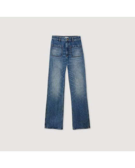 Sandro Blue Faded Jeans