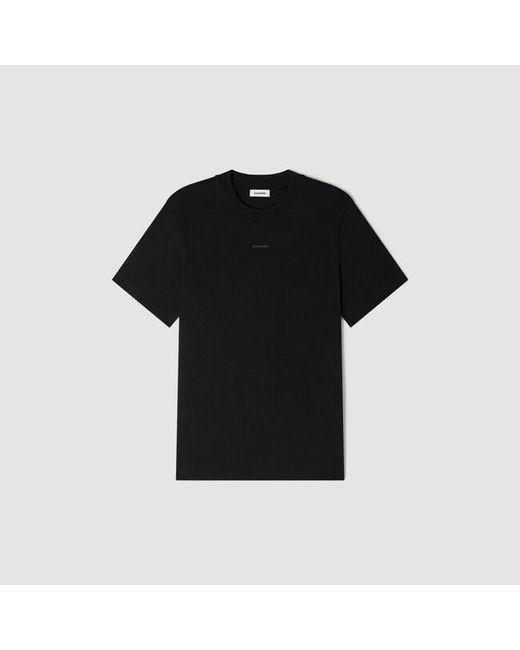 Sandro Blue Cotton T-Shirt for men
