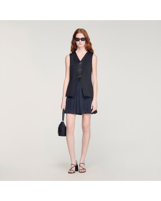 Sandro Blue Short Bubble Dress