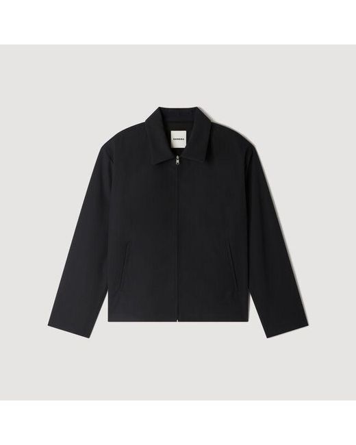 Sandro Black Zip-Up Jacket for men