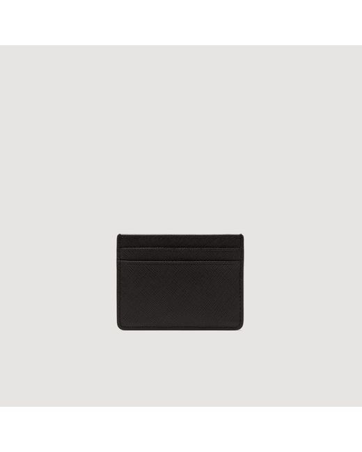 Sandro Black Reconstituted Leather Cardholder for men
