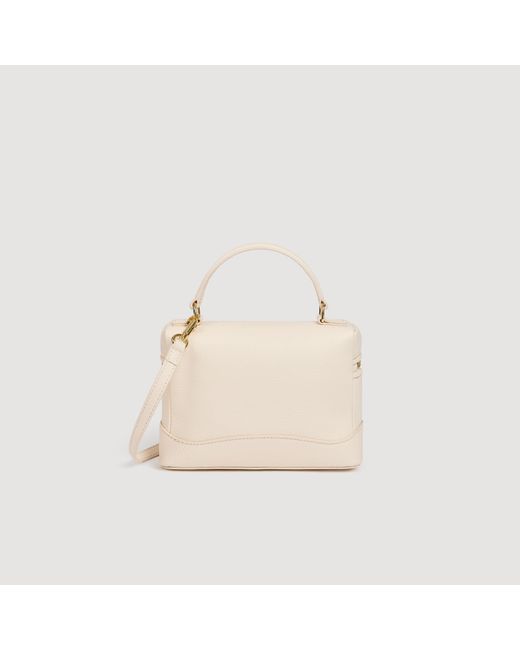 Sandro Natural Grained Leather Tangolino Bag