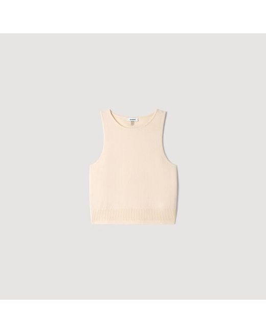 Sandro Blue Sleeveless Jumper