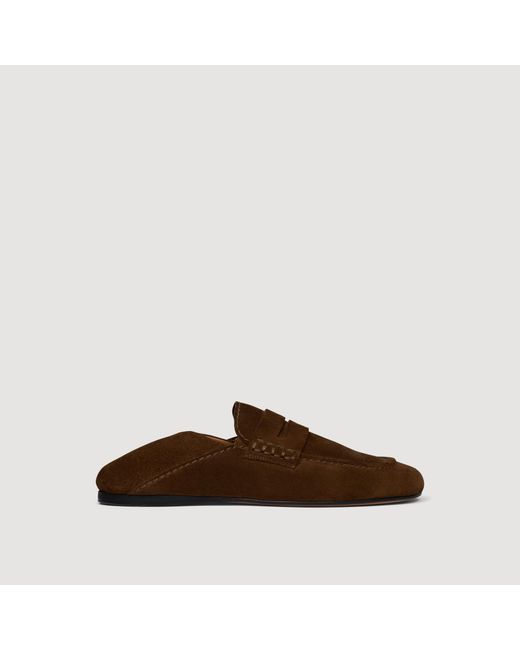 Sandro Brown Suede Loafers