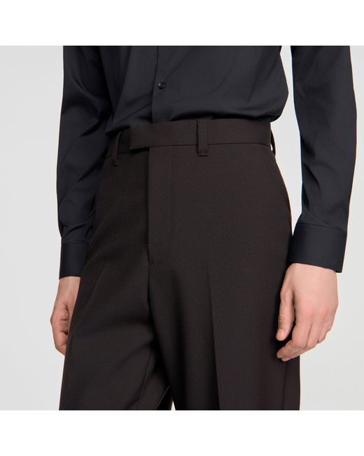 Sandro Black Wool Suit Trousers for men