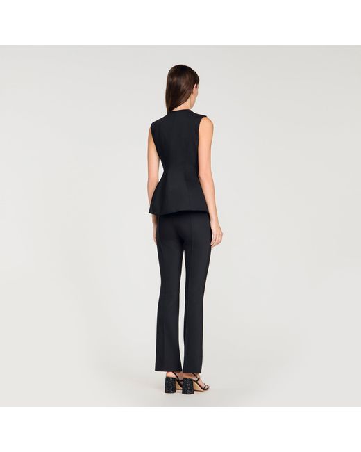 Sandro Blue Peplum Jacket