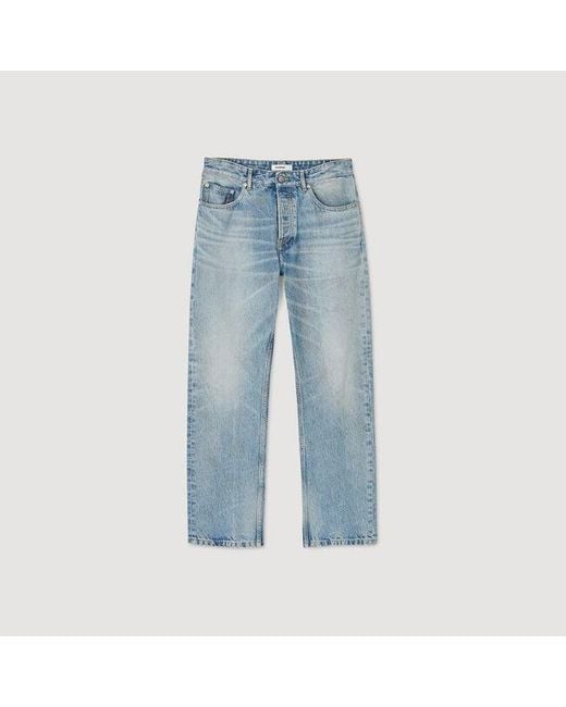 Sandro Blue Regular Jeans for men