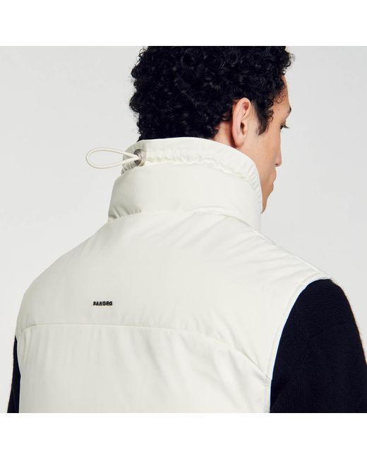 Doudoune sans manches Sandro pour homme en coloris Gris Lyst