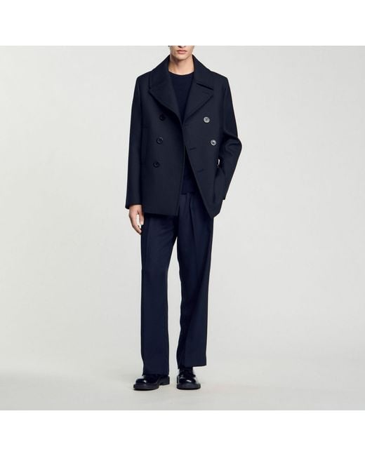 Sandro Blue Light Peacoat for men
