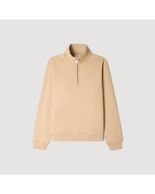 Sandro Blue Cotton Sweatshirt for men