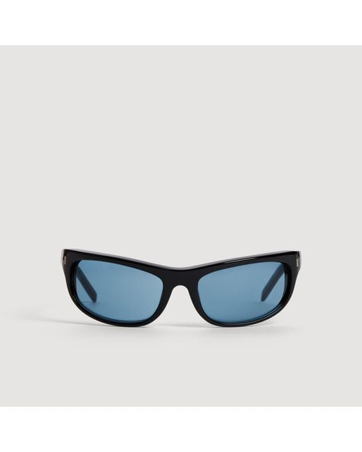 Sandro Blue Shield Sunglasses for men