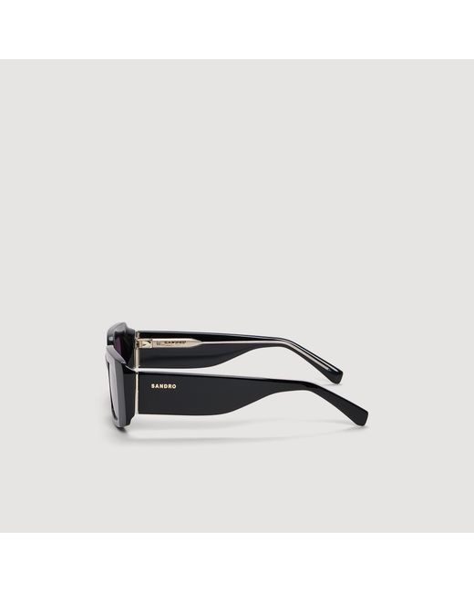 Sandro Black Logo Sunglasses