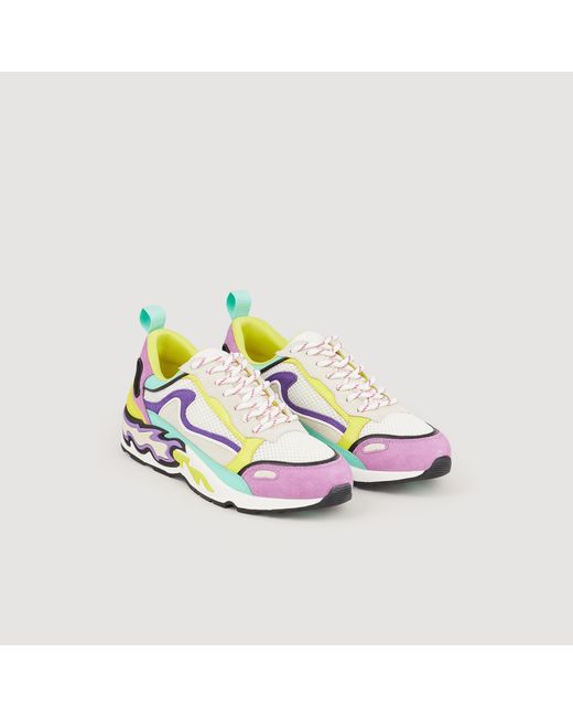 Basket flame Sandro en coloris Purple