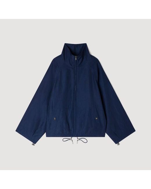 Sandro Blue Oversized Jacket