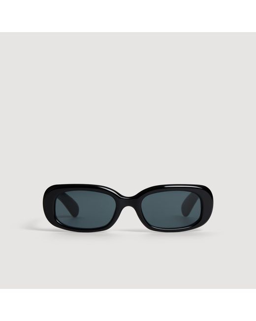 Sandro Black Rectangular Sunglasses for men