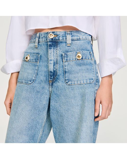 Sandro Blue Faded Jeans