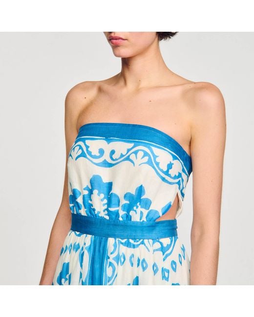 Robe bustier Sandro en coloris Blue