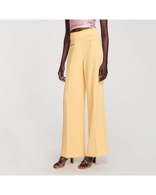 Sandro Multicolor Trousers With Darts