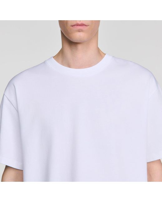 Sandro White Oversized T-Shirt for men